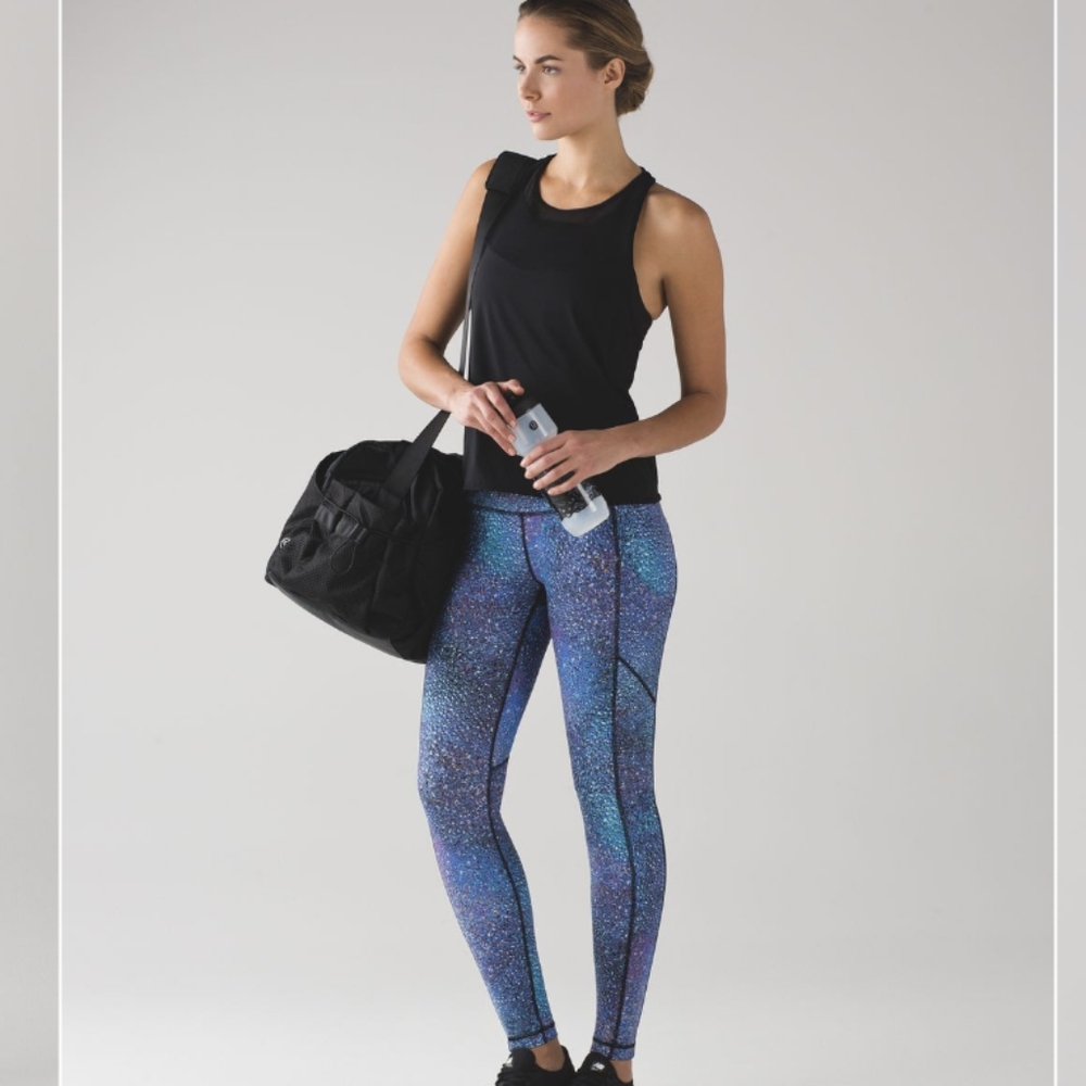 🦄 RARE Lululemon Speed Tight V Strive Multi Mermaid Black 28" - Picture 3 of 14